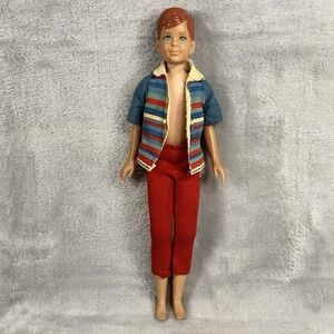 Vintage 1965 Mattel Ricky Doll – Skipper's Friend – Red Hair – Original Clothes